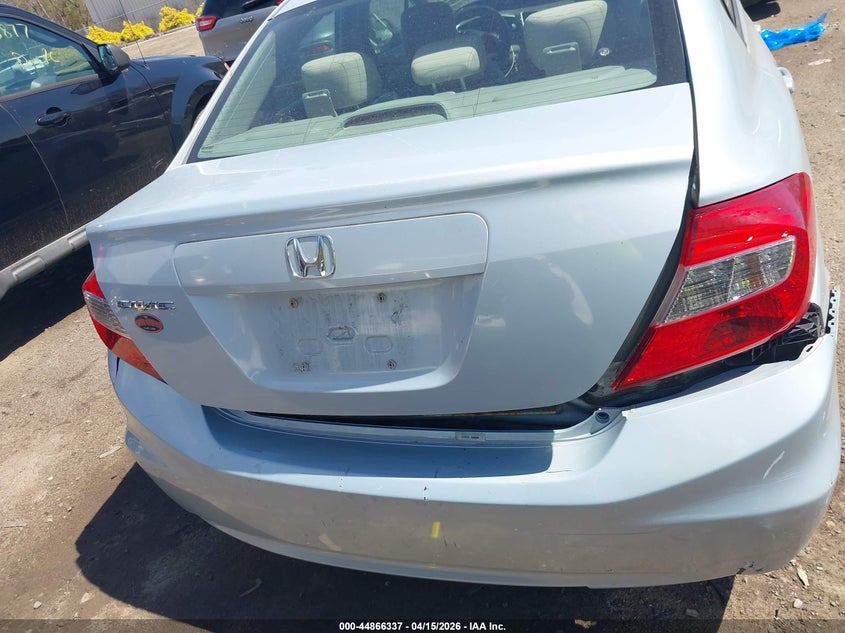 2012 Honda Civic Ex VIN: 2HGFB2F86CH524705 Lot: 44866337