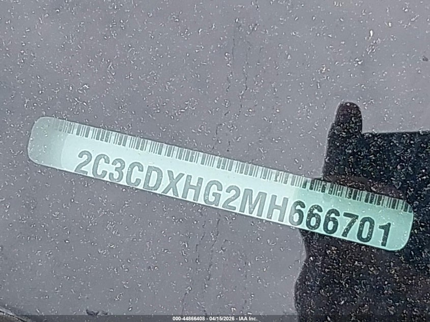 2021 Dodge Charger Gt Rwd VIN: 2C3CDXHG2MH666701 Lot: 44866408