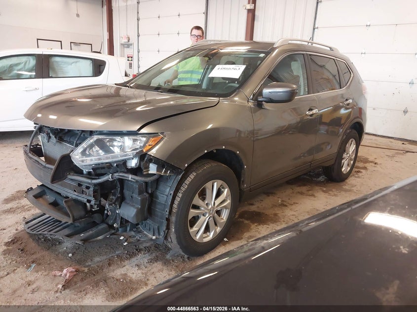 2016 Nissan Rogue Sv VIN: 5N1AT2MM0GC762852 Lot: 44866563