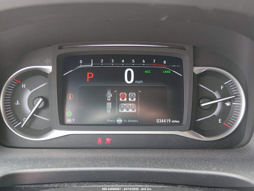 2022 Honda Passport Awd Ex-L VIN: 5FNYF8H57NB028564 Lot: 44866567