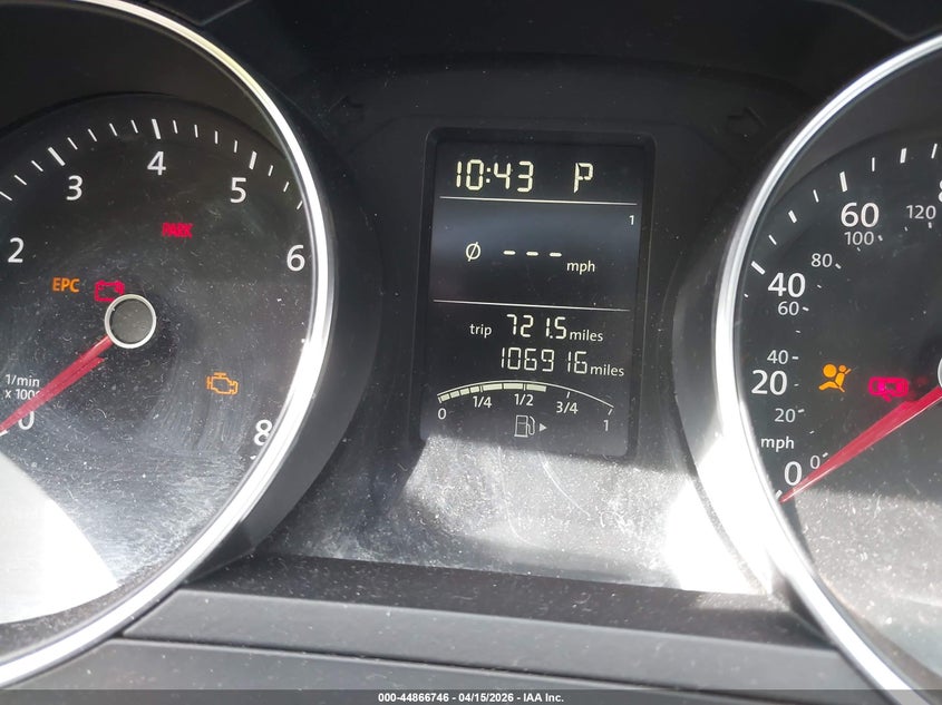 2015 Volkswagen Jetta 2.0L S VIN: 3VW2K7AJ9FM226706 Lot: 44866746