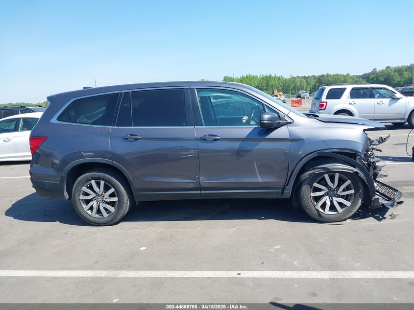 2021 Honda Pilot 3.5 2Wd Ex-L grey Lot 111044866765 Vin 5FNYF5H59MB011603