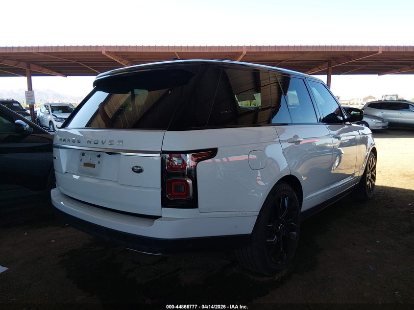 2019 Land rover RANGE ROVER 5.0 5.0L V8 Supercharged white Lot 111044866777 Vin SALGS2RE7KA540681