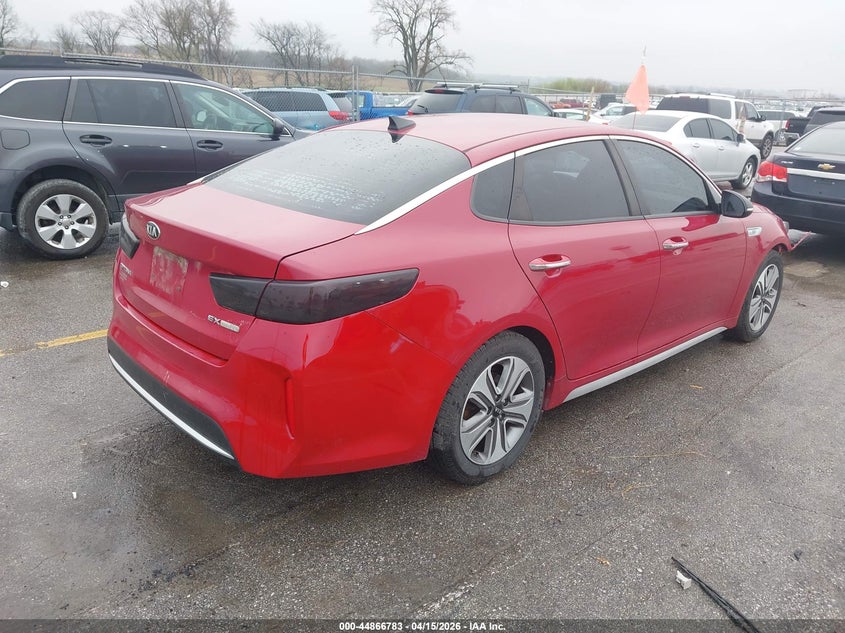 2017 Kia Optima 2.0 Hybrid Ex red Lot 111044866783 Vin KNAGU4LE5H5012092