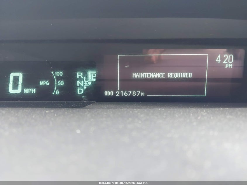 2013 Toyota Prius Two VIN: JTDKN3DU4D5696198 Lot: 44867010