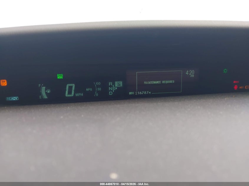 2013 Toyota Prius Two VIN: JTDKN3DU4D5696198 Lot: 44867010