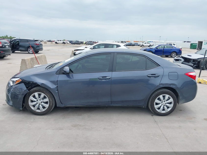 2016 Toyota Corolla Le VIN: 5YFBURHEXGP510163 Lot: 44867051