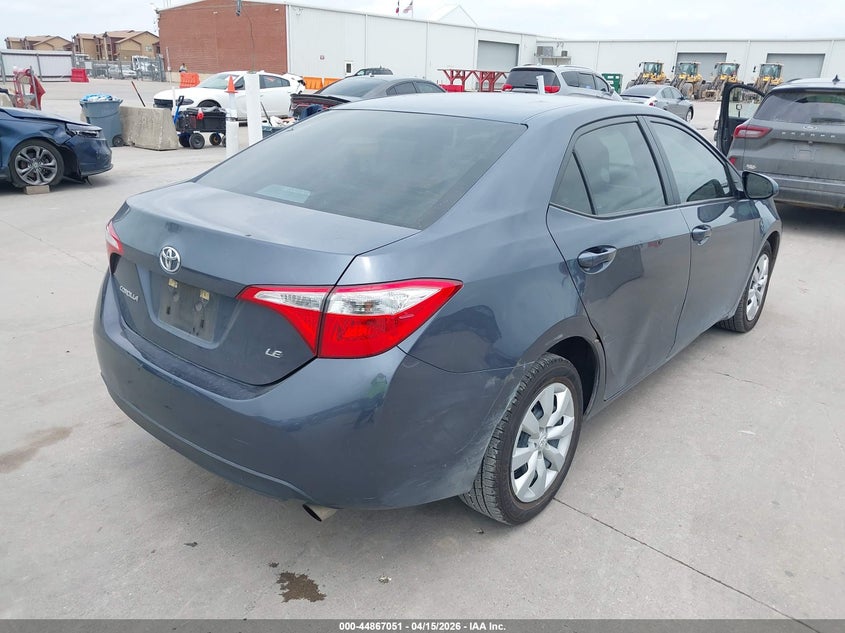 2016 Toyota Corolla Le VIN: 5YFBURHEXGP510163 Lot: 44867051