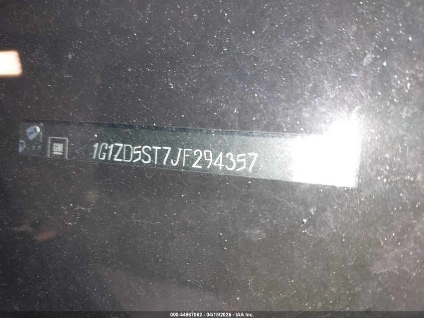 2018 Chevrolet Malibu Lt VIN: 1G1ZD5ST7JF294357 Lot: 44867062