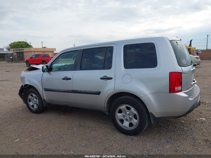 2013 Honda Pilot Lx VIN: 5FNYF3H22DB037860 Lot: 44867067