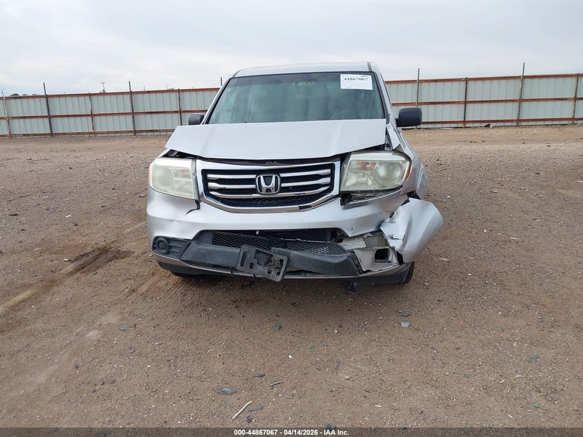 2013 Honda Pilot Lx VIN: 5FNYF3H22DB037860 Lot: 44867067