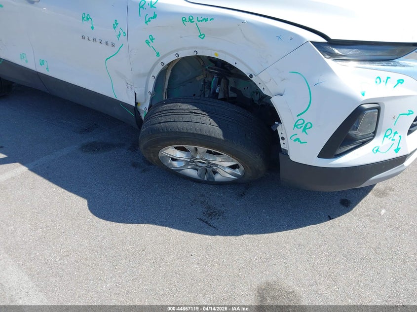 2022 Chevrolet Blazer Awd 2Lt VIN: 3GNKBHR46NS225456 Lot: 44867119