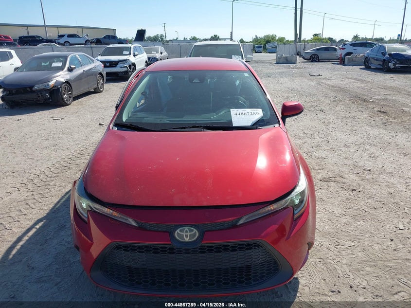 2020 Toyota Corolla Le VIN: 5YFEPRAE1LP021806 Lot: 44867289
