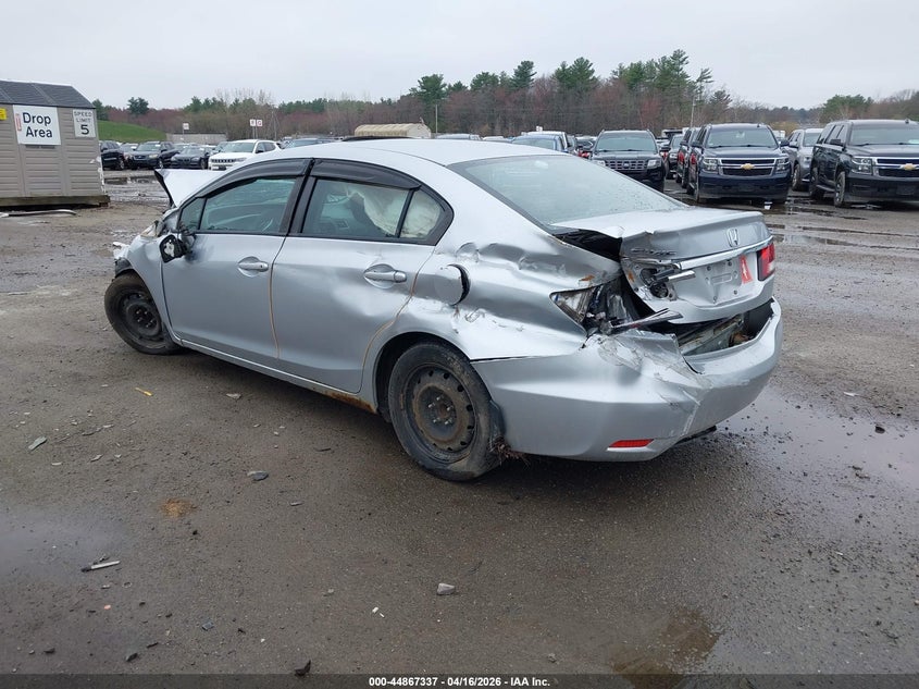 2013 Honda Civic 1.8 Ex silver Lot 111044867337 Vin 2HGFB2F81DH525021