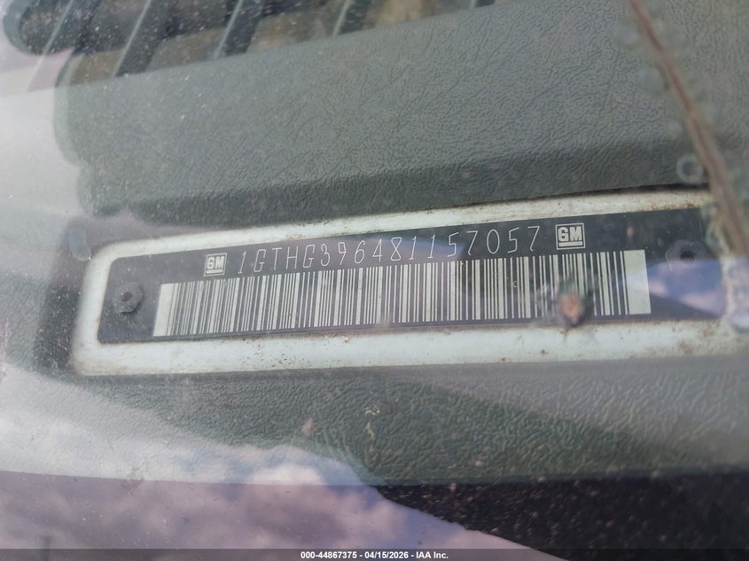 2008 GMC Savana Work Van VIN: 1GTHG396481157057 Lot: 44867375