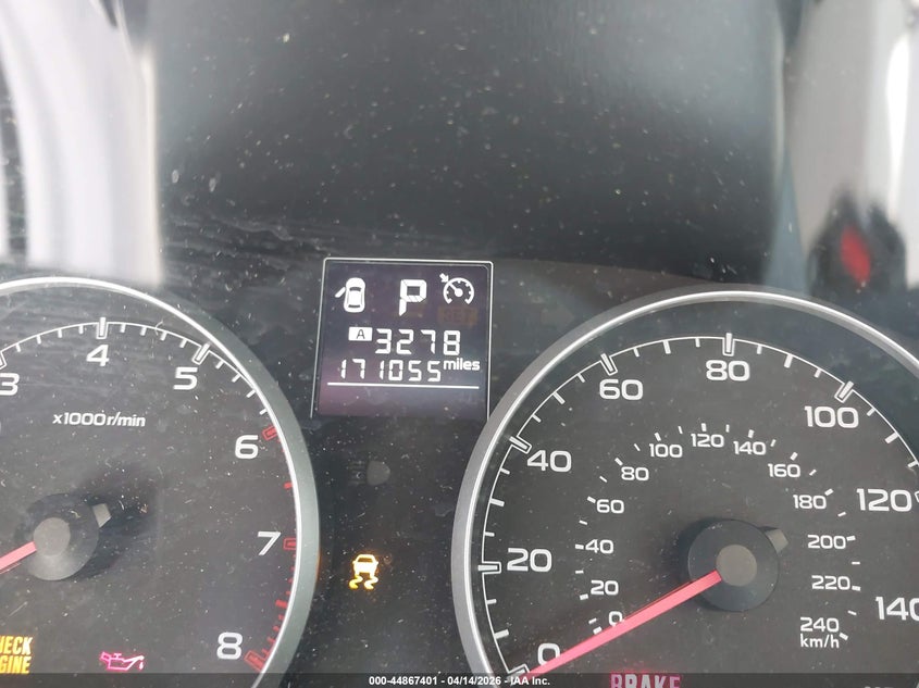 2013 Subaru Outback 2.5I VIN: 4S4BRBAC7D3324162 Lot: 44867401