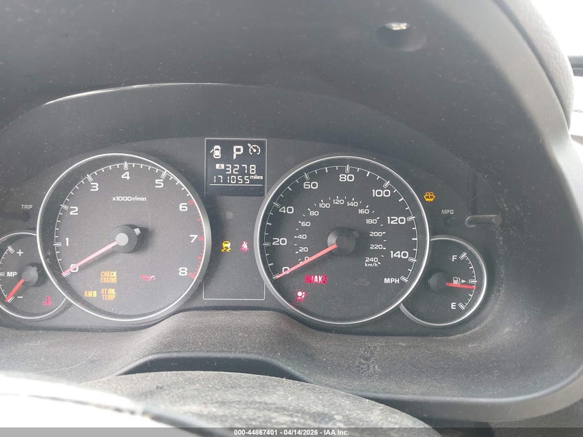 2013 Subaru Outback 2.5I VIN: 4S4BRBAC7D3324162 Lot: 44867401