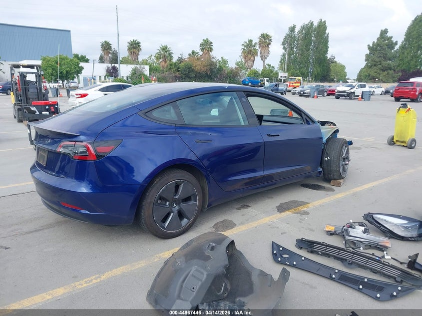 5YJ3E1EA2PF585066 2023 Tesla Model 3 Rear-Wheel Drive blue