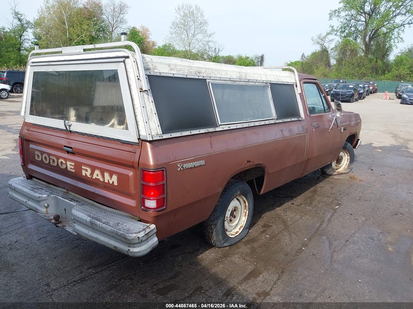 1984 DODGE D-SERIES auction photo 4