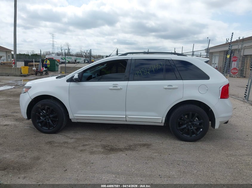 2014 Ford Edge 3.5 Sel white Lot 111044867551 Vin 2FMDK4JC0EBB06347