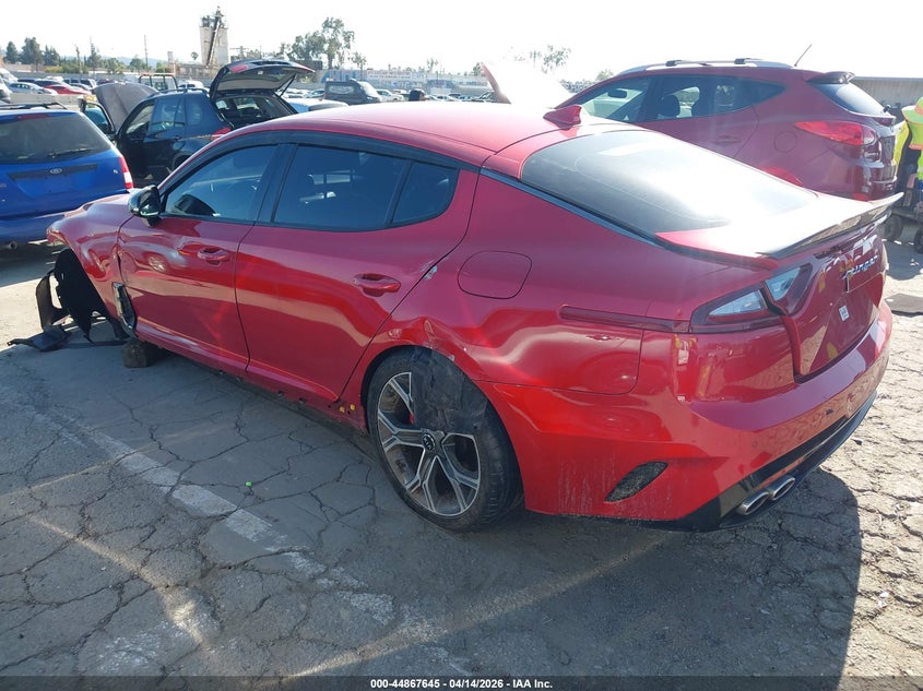 Vin: knae35lc0m6092193, lot: 45364956, kia stinger gt 20213