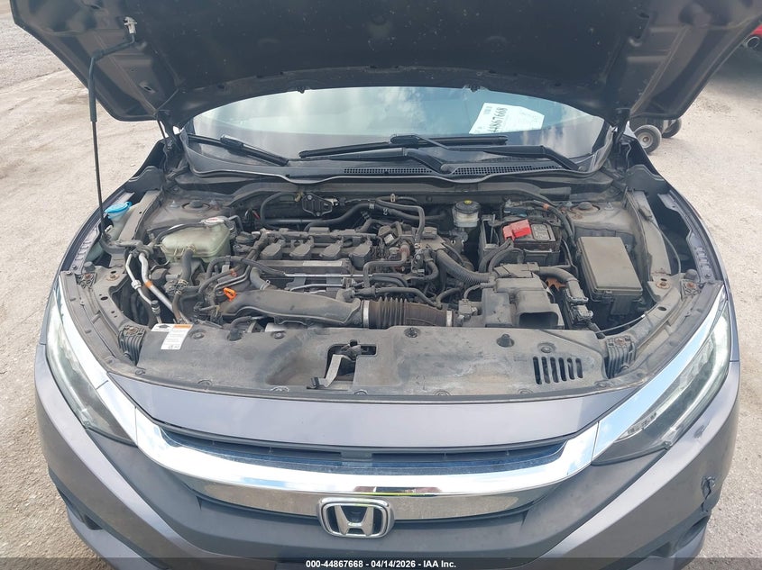2017 Honda Civic 1.5 Touring grey Lot 111044867668 Vin 19XFC1F98HE015247