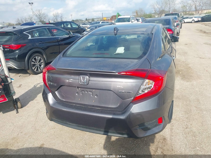 2017 Honda Civic 1.5 Touring grey Lot 111044867668 Vin 19XFC1F98HE015247