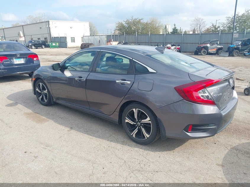 2017 Honda Civic 1.5 Touring grey Lot 111044867668 Vin 19XFC1F98HE015247