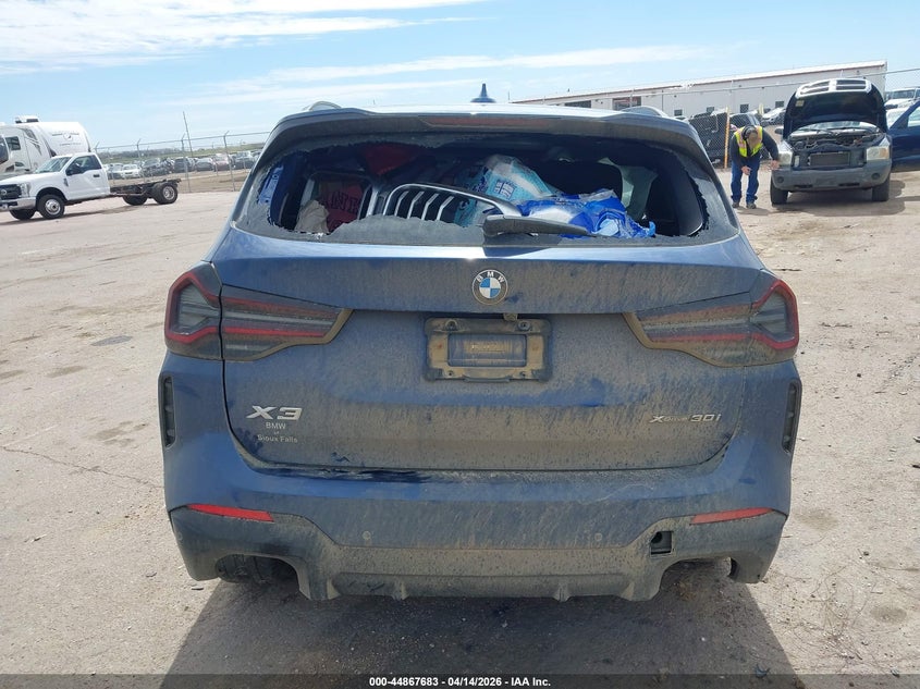 2022 BMW X3 xDrive30I VIN: 5UX53DP07N9N28548 Lot: 44867683