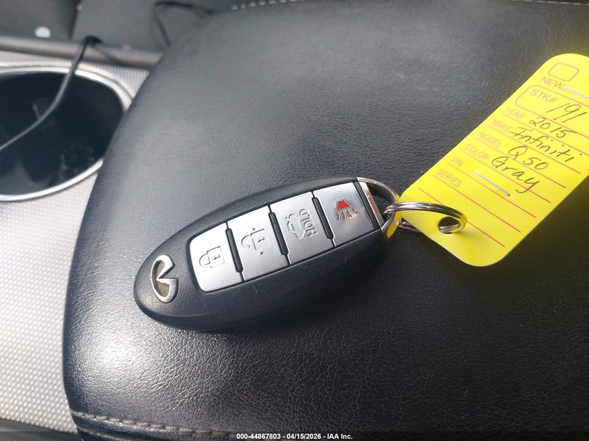 2015 Infiniti Q50 Premium VIN: JN1BV7ARXFM406260 Lot: 44867803