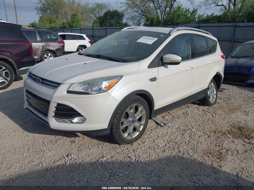 2014 Ford Escape 2.0 Titanium white Lot 111044868009 Vin 1FMCU0J93EUE49134
