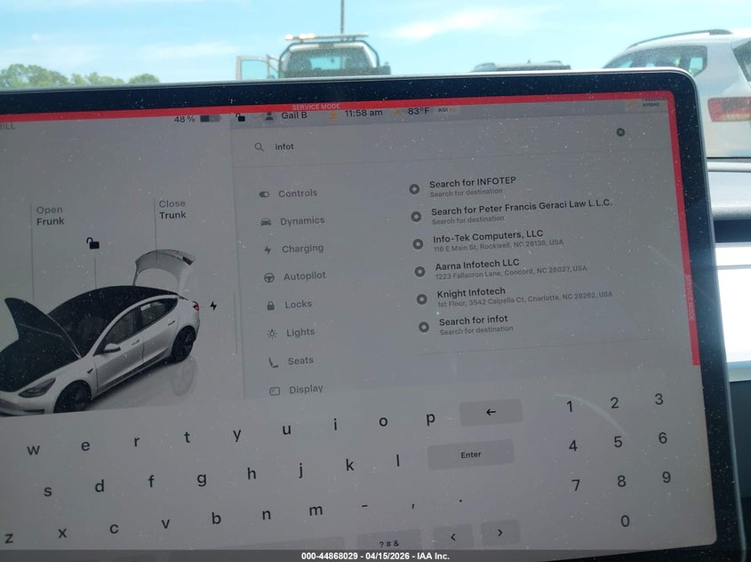 2023 Tesla Model 3 Long Range Dual Motor All-Wheel Drive VIN: 5YJ3E1EBXPF704667 Lot: 44868029