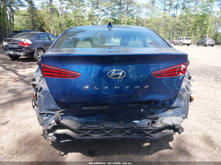 2019 Hyundai Elantra Sel VIN: 5NPD84LF4KH458812 Lot: 44868034