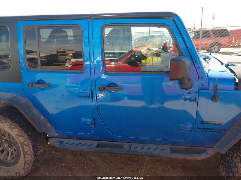 2016 Jeep Wrangler Unlimited Sport VIN: 1C4BJWDG1GL251179 Lot: 44868092