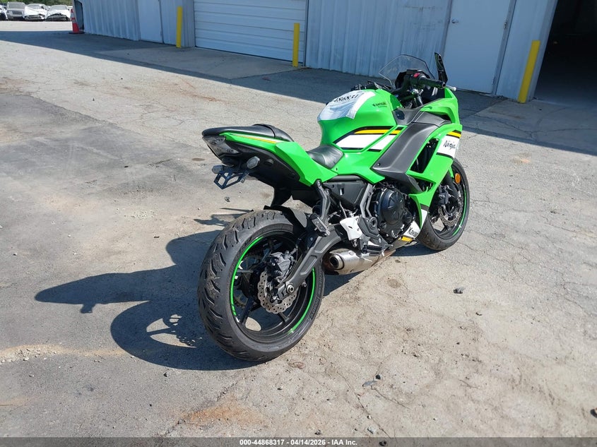 2025 Kawasaki Ninja Kawasaki Ex650 P green Lot 111044868317 Vin ML5EXEP19SDAE2300