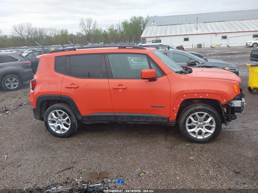 2018 Jeep Renegade 2.4 Latitude 4X4 orange Lot 111044868327 Vin ZACCJBBB1JPH52015