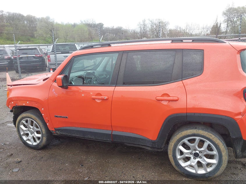 2018 Jeep Renegade 2.4 Latitude 4X4 orange Lot 111044868327 Vin ZACCJBBB1JPH52015