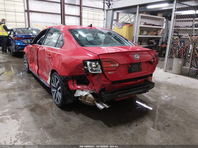 2013 Volkswagen Jetta 2.0 Gli Autobahn red Lot 111044868341 Vin 3VW4A7AJ5DM233967