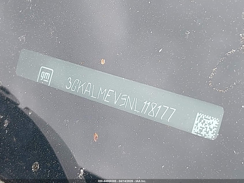 2022 GMC Terrain Fwd Sle VIN: 3GKALMEV5NL118177 Lot: 44868385