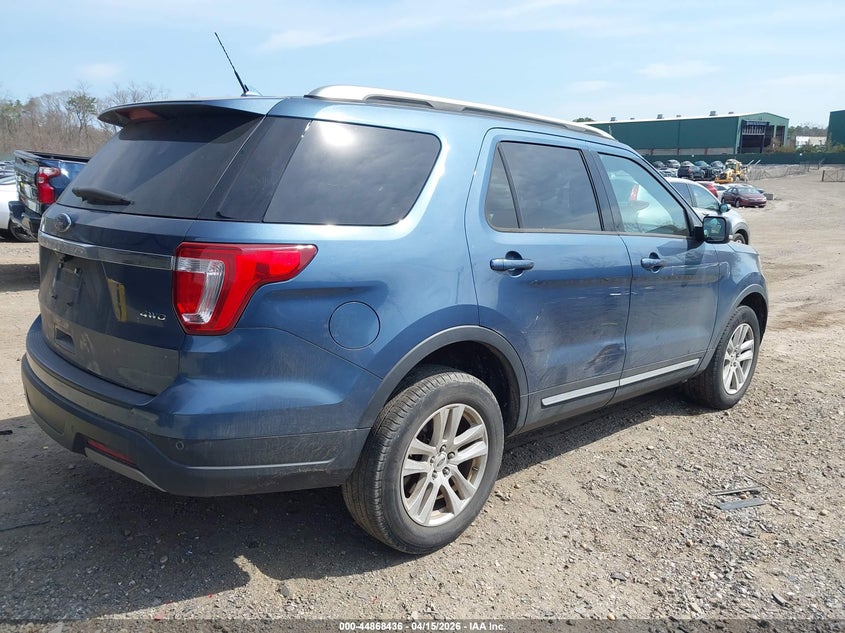 1FM5K8D87KGA94494 2019 Ford Explorer 3.5 Xlt blue