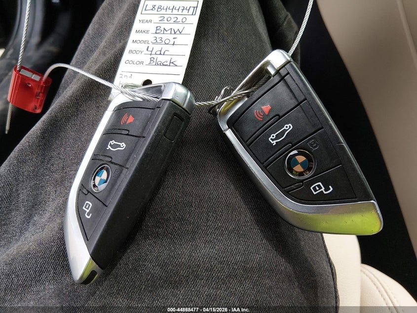 2020 BMW 330I xDrive VIN: 3MW5R7J03L8B44474 Lot: 44868477