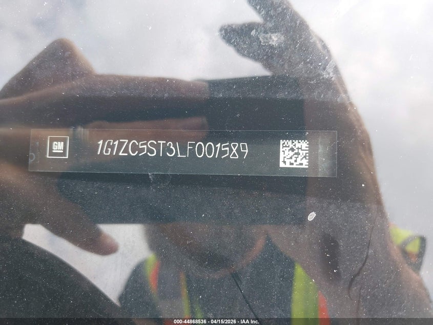 2020 Chevrolet Malibu Fwd 1Fl VIN: 1G1ZC5ST3LF001589 Lot: 44868536