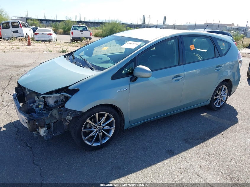 2015 TOYOTA PRIUS V (+) WAGON 1.8L I-4 DOHC, VVT, 98HP