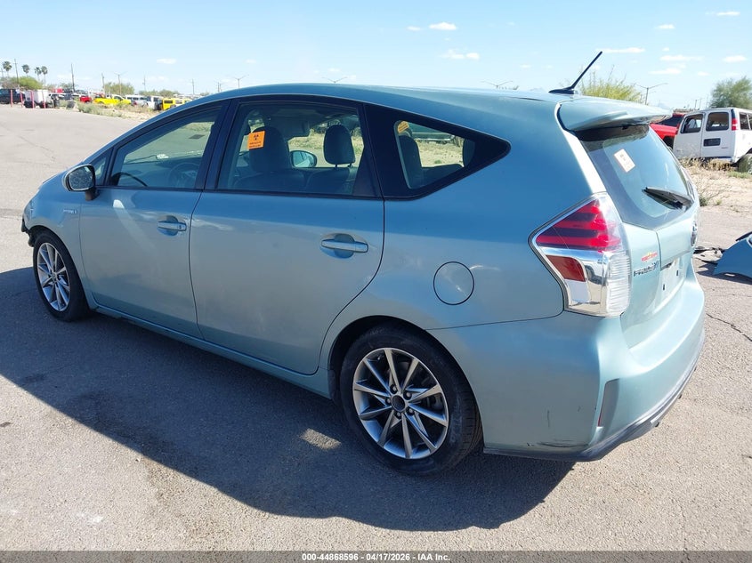 2015 TOYOTA PRIUS V (+) WAGON 1.8L I-4 DOHC, VVT, 98HP