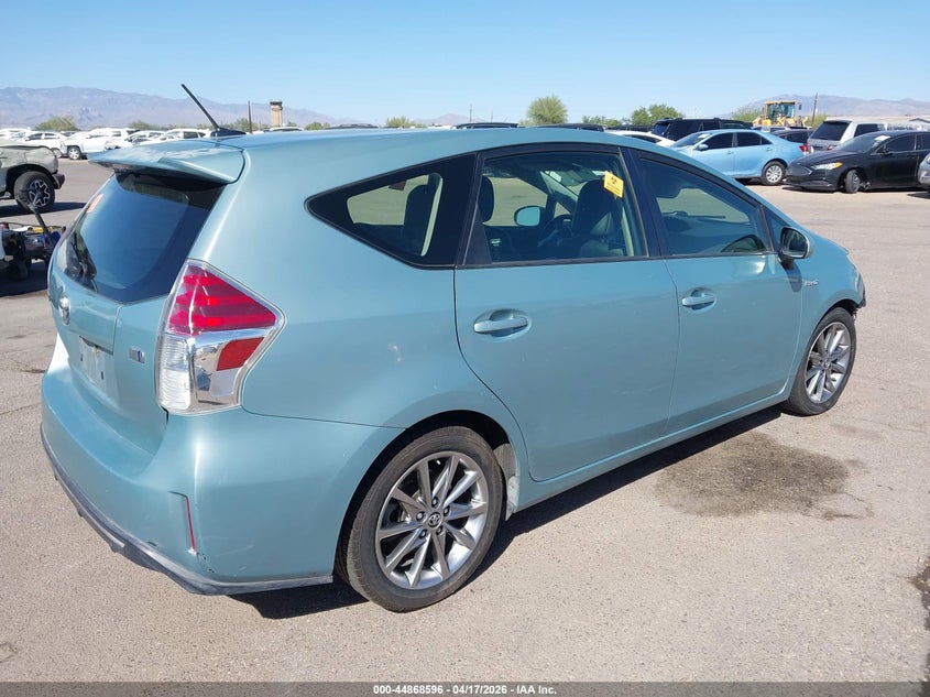 2015 TOYOTA PRIUS V (+) WAGON 1.8L I-4 DOHC, VVT, 98HP