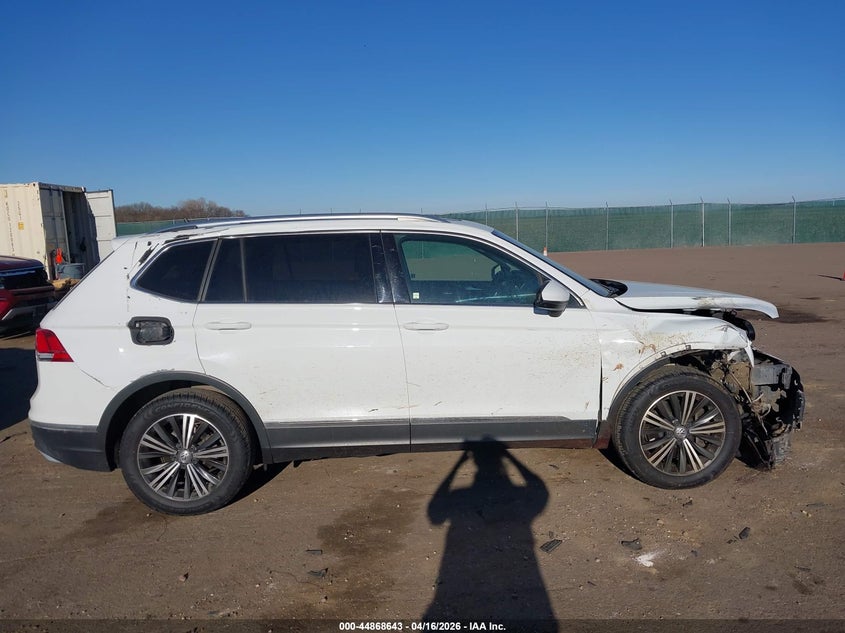 2018 Volkswagen Tiguan 2.0 2.0T Se/2.0T Sel white Lot 111044868643 Vin 3VV2B7AXXJM037726