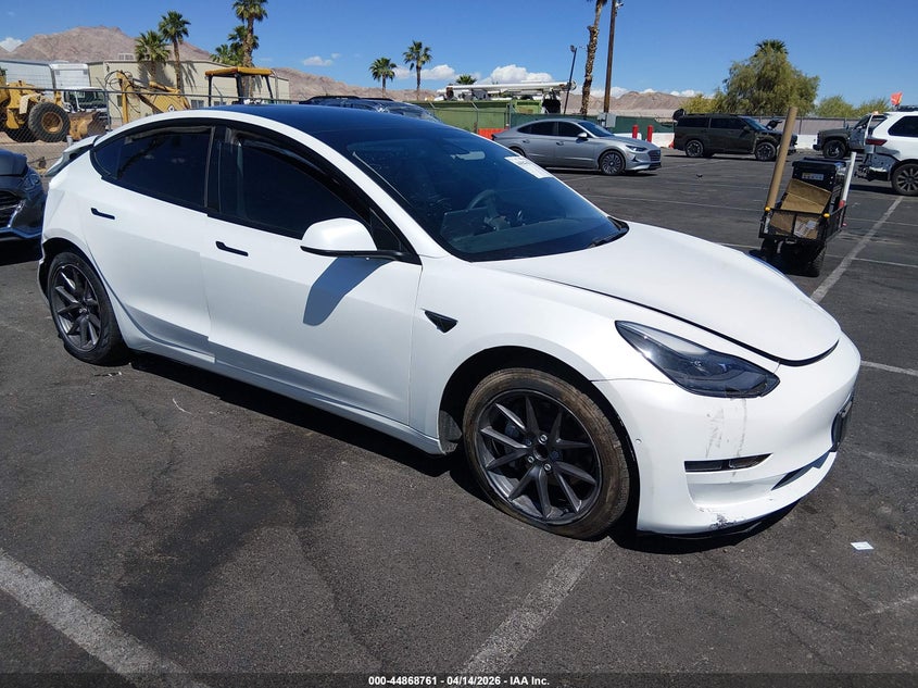 2021 Tesla Model 3 Standard Range Plus Rear-Wheel Drive white Lot 111044868761 Vin 5YJ3E1EA4MF075667
