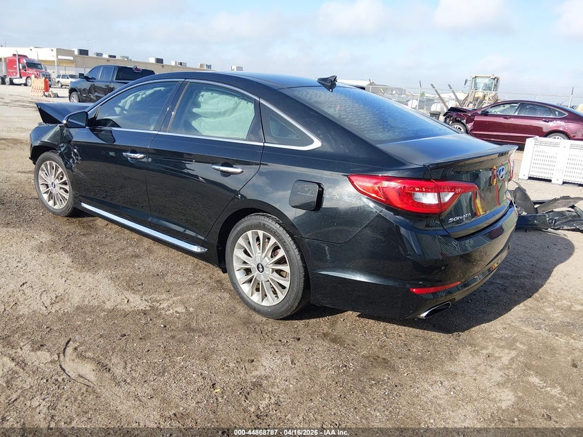 2015 Hyundai Sonata 2.4 Limited black Lot 111044868787 Vin 5NPE34AF2FH021063