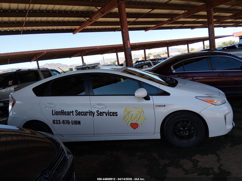 2012 Toyota Prius 1.8 Two white Lot 111044868912 Vin JTDKN3DU3C5393492