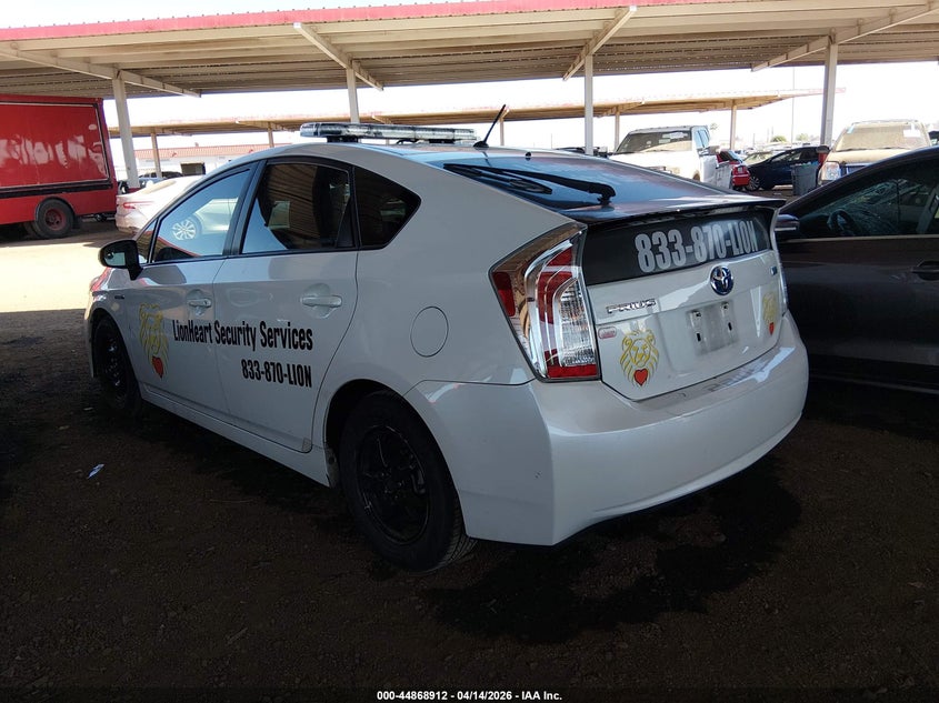 2012 Toyota Prius 1.8 Two white Lot 111044868912 Vin JTDKN3DU3C5393492